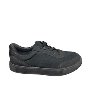 Kids Black Canvas Sneakers kizik size 5Y